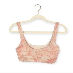 NWT L*Space Orange Cream Lizzie Bikini Top Size M